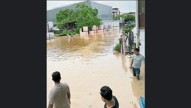 Photo of 大雨來襲  無拉港Suria Park工廠區閃淹