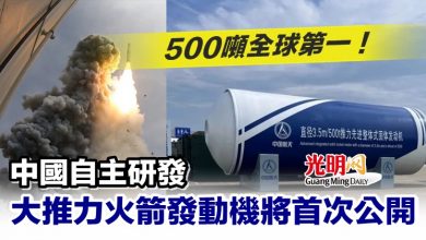 Photo of 500噸全球第一！中國自主研發大推力火箭發動機將首次公開