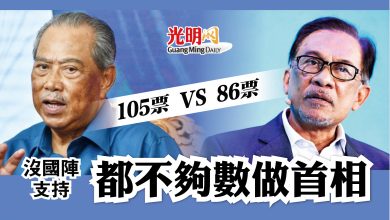 Photo of 105票 VS 86票 國陣不支持 慕尤丁安華難任相