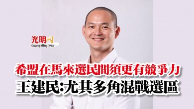 Photo of 希盟在馬來選民間須更有競爭力  王建民：尤其多角混戰選區