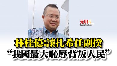 Photo of 林桂億：讓扎希任副揆  “我國最大恥辱背叛人民”