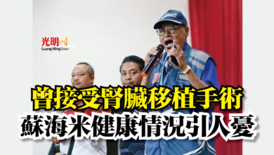 Photo of 曾接受腎臟移植手術  蘇海米健康情況引人憂