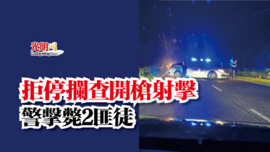 Photo of 拒停攔查開槍射擊  警擊斃2匪徒