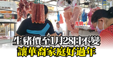 Photo of 生豬價至1月28日不變  讓華裔家庭好過年