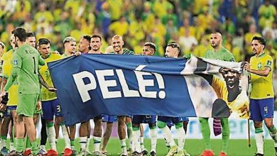 Photo of 【世界杯】巴西球員舉起橫幅 為球王比利獻上祝福