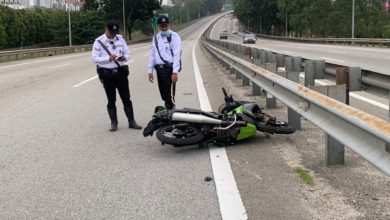 Photo of 1警員摩多失控撞护栏遭辗毙