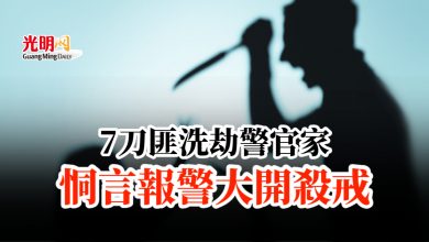 Photo of 7刀匪洗劫警官家 恫言報警大開殺戒