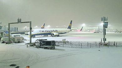 Photo of 冬季第一波寒潮 英多地降大雪機場關閉