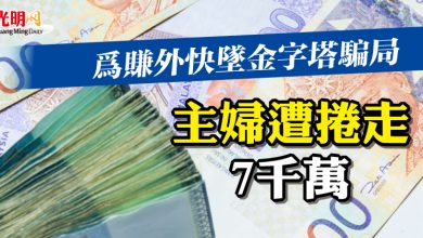 Photo of 為賺外快墜金字塔騙局 主婦遭捲走7千萬