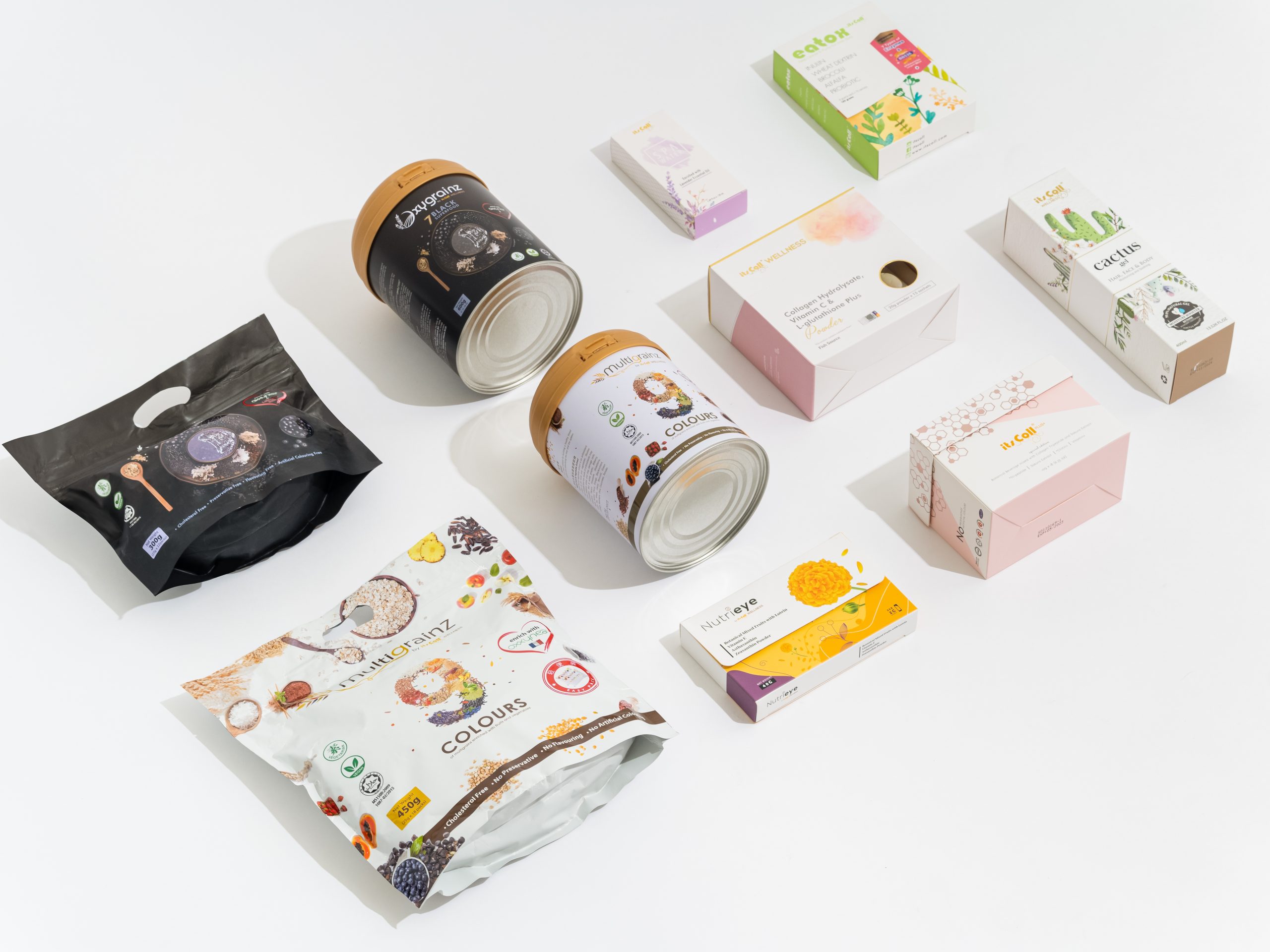Itscoll Wellness保健品牌開發了不同主打功效的營養保健產品。