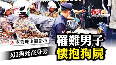 Photo of 【露營地山體滑坡】罹難男子懷抱狗屍 另1狗死在身旁