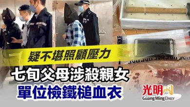 Photo of 疑不堪照顧壓力 七旬父母涉殺親女 單位檢鐵槌血衣