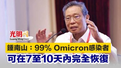 Photo of 鍾南山：99% Omicron感染者 可在7至10天內完全恢復