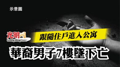 Photo of 跟隨住戶進入公寓  華裔男子7樓墜下亡