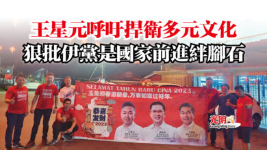 Photo of 王星元呼吁捍衛多元文化  狠批伊黨是國家前進絆腳石