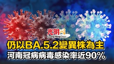 Photo of 仍以BA.5.2變異株為主 河南冠病病毒感染率近90%