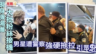 Photo of 現身機場獲大批粉絲接機  男星遭警察強硬拖拉引眾怒