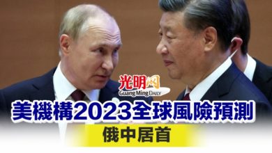 Photo of 美機構2023全球風險預測 俄中居首