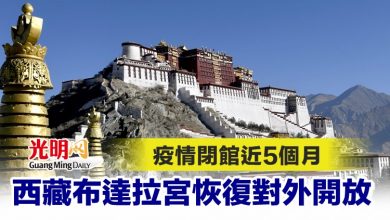 Photo of 疫情閉館近5個月 西藏布達拉宮恢復對外開放