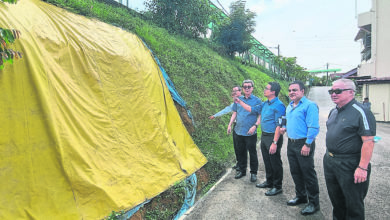 Photo of 公教中學旁斜坡土蝕 林福山吁政府速修復