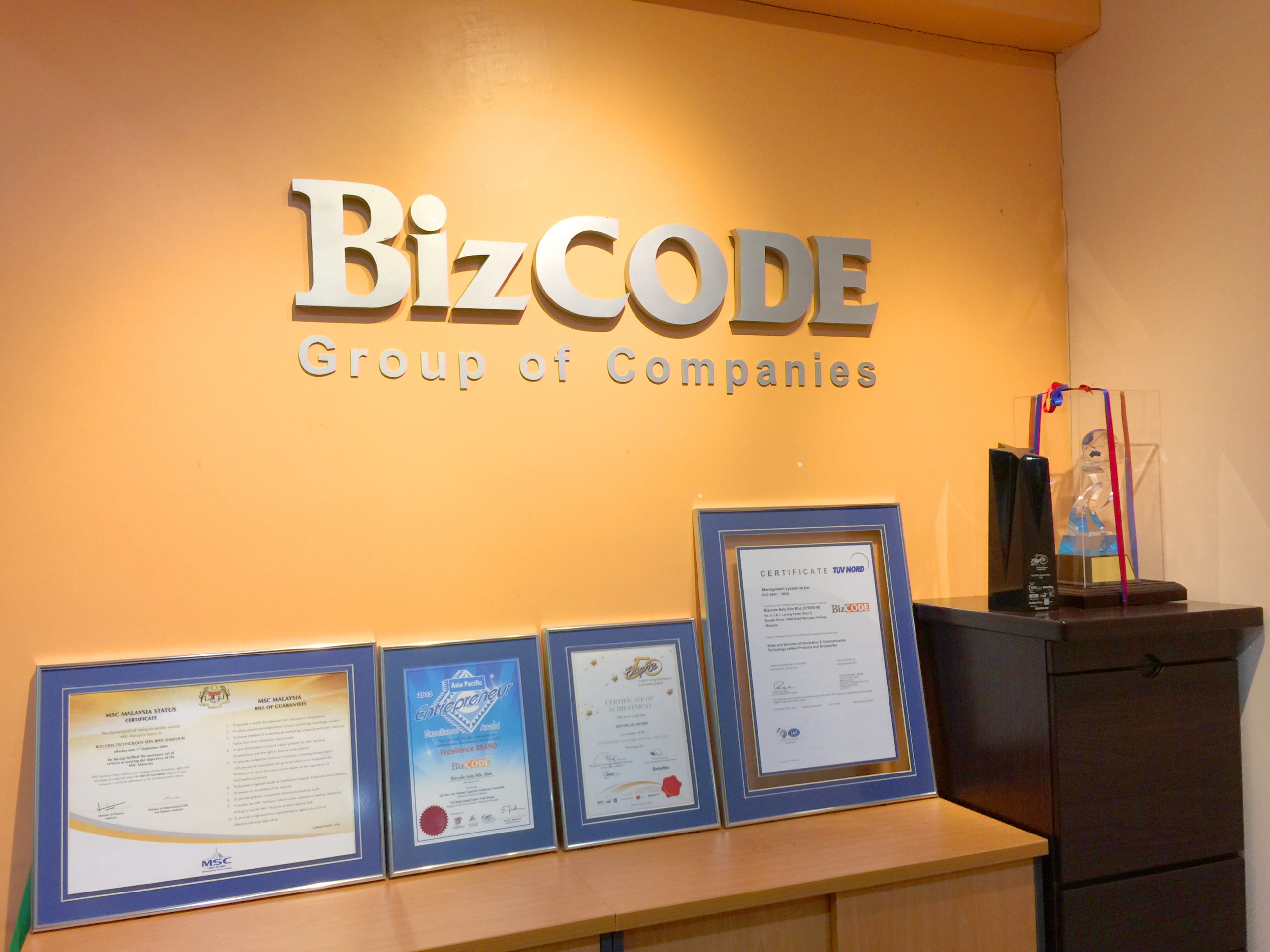 Bizcode集團榮獲多項企業榮譽獎項，表現獲得肯定。