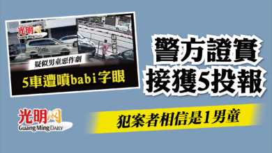 Photo of 【車被噴上“babi”字眼】警方證實接獲5投報   犯案者相信是1男童