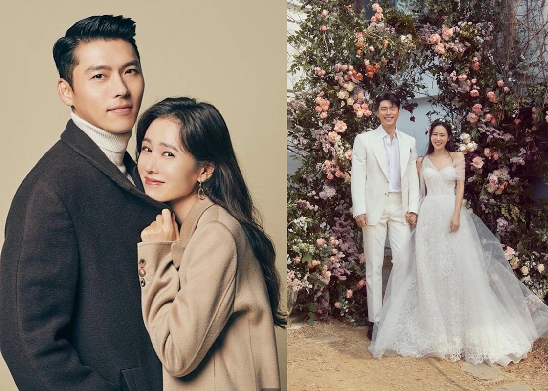 玄彬去年3月與因拍韓劇《愛的迫降》撻著的女星孫藝珍舉行世紀婚禮