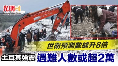 Photo of 世衛預測數據升8倍 土耳其強震遇難人數或超2萬