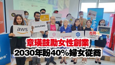 Photo of 章瑛鼓勵女性創業  2030年盼40%婦女從商