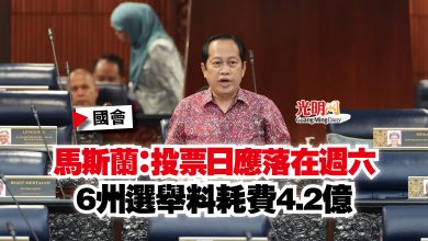 Photo of 【國會】馬斯蘭:投票日應落在週六 6州選舉料耗費4.2億