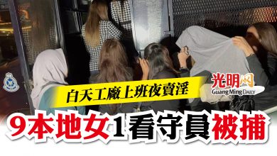 Photo of 白天工廠上班夜賣淫 9本地女1看守員被捕