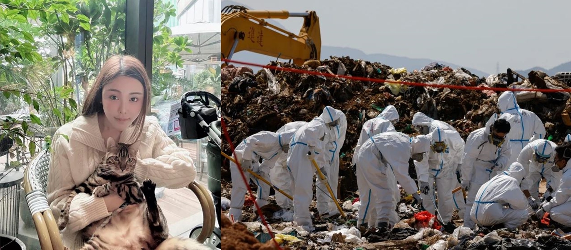 香港警方鎖定垃圾掩埋場搜索蔡天鳳失落的部分遺體。