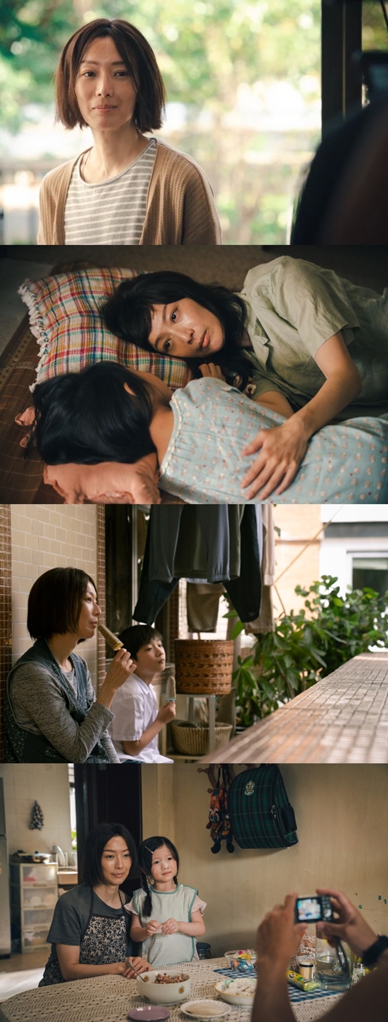 鄭秀文在《流水落花》中飾演寄宿家庭的母親「天美姨」，她表示