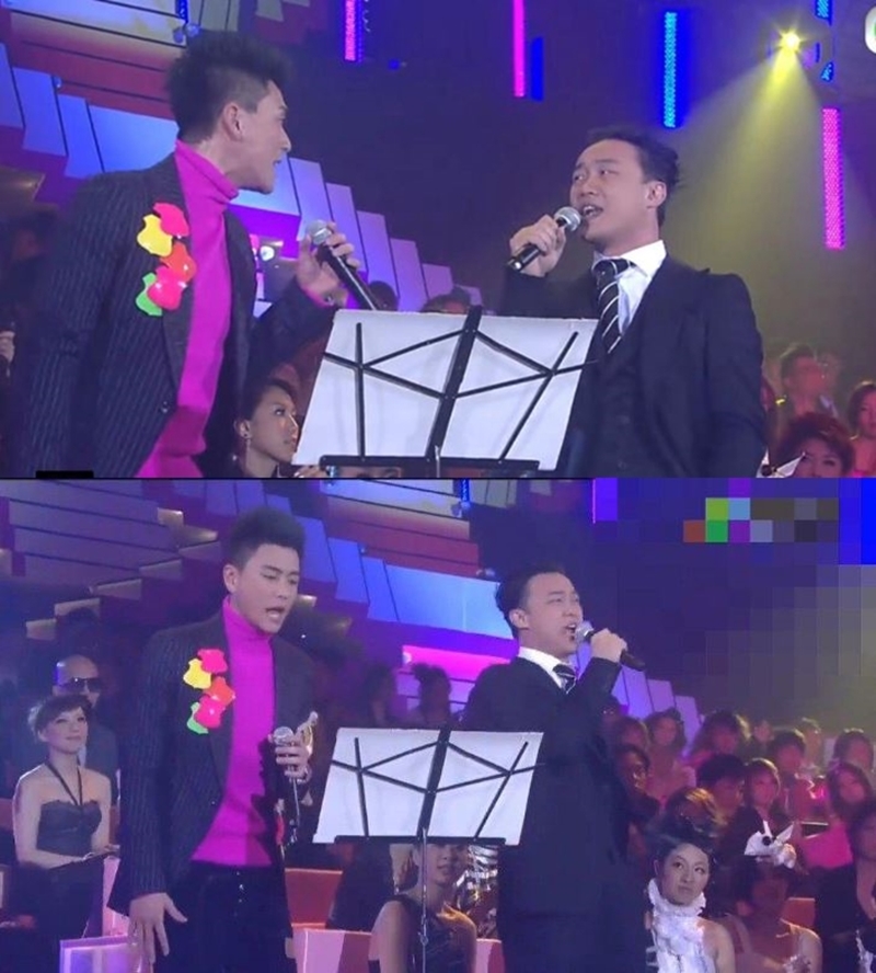黃宗澤當年在勁歌頒獎禮跟陳奕迅合唱《K歌之王》的片段至今仍流傳。