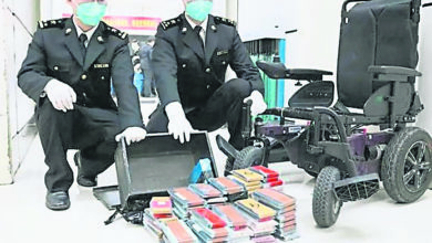 Photo of 旅客以電動輪椅走私 深圳海關起獲182舊手機