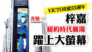 Photo of VICTOR慶55週年 李梓嘉躍上紐約時代廣場大螢幕