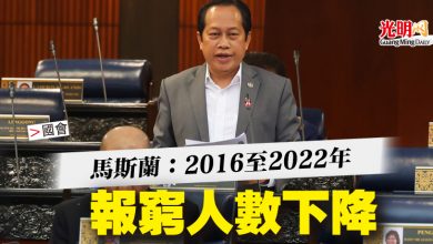 Photo of 【國會】 馬斯蘭：2016至2022年 報窮人數下降