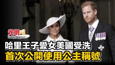 Photo of 哈里王子愛女美國受洗 首次公開使用公主稱號
