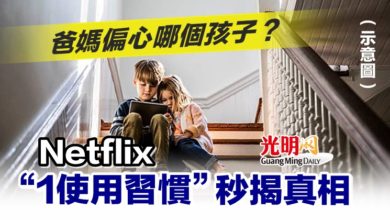 Photo of 爸媽偏心哪個孩子？ Netflix“1使用習慣”秒揭真相