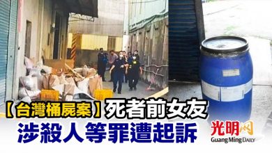 Photo of 【台灣桶屍案】死者前女友涉殺人等罪遭起訴