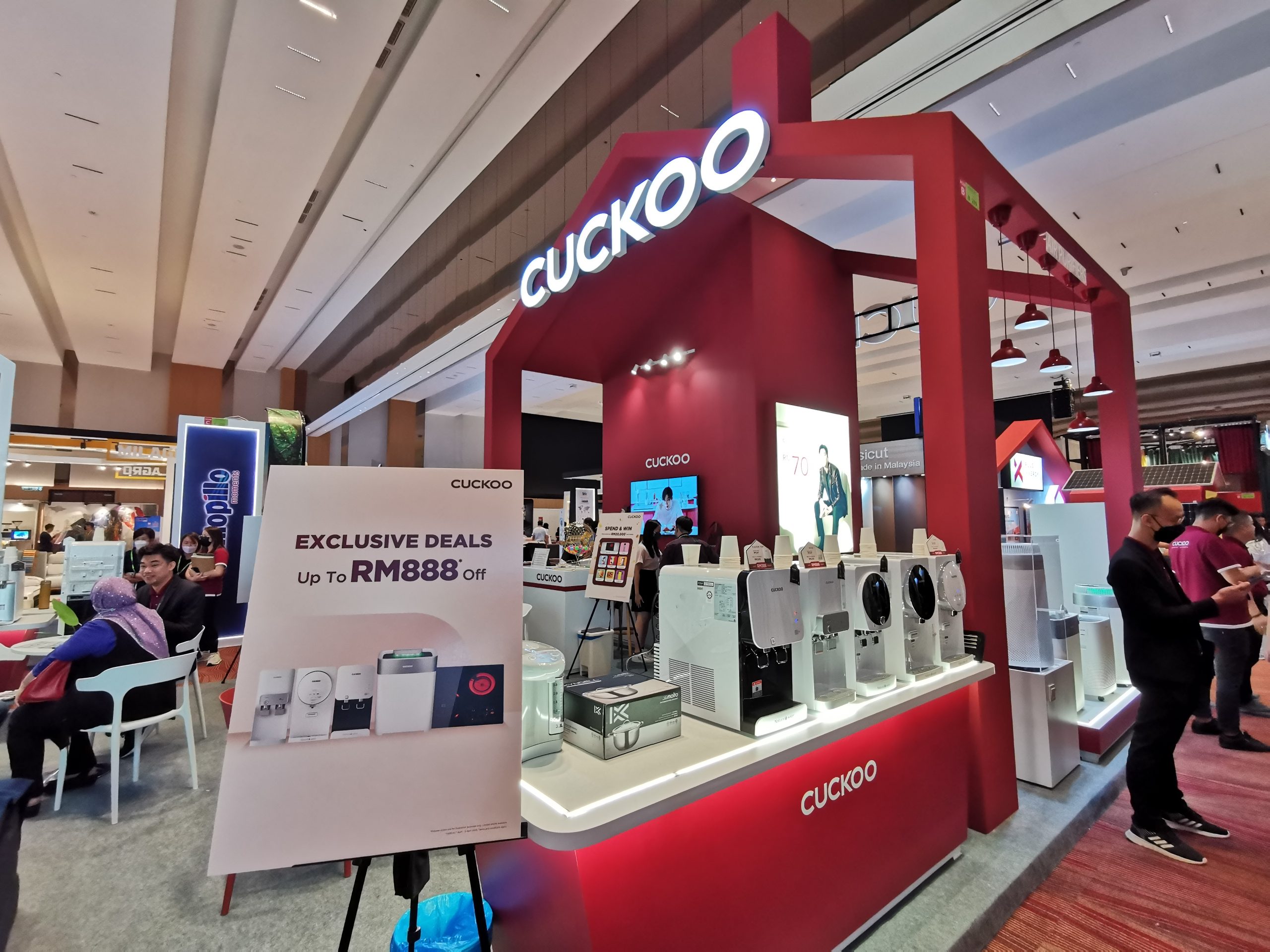 CUCKOO將在這裡展示各種高品質的健康家電和家居產品，而且還提供優質的售後服務。
