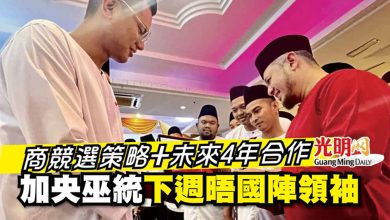 Photo of 商競選策略+未來4年合作 加央巫統下週晤國陣領袖