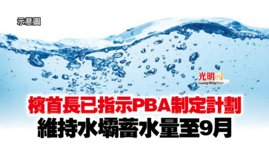 Photo of 檳首長已指示PBA制定計劃  維持水壩蓄水量至9月