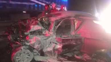 Photo of 南北大道恐怖車禍 轎車撞羅里後起火 4人包括2童被燒死