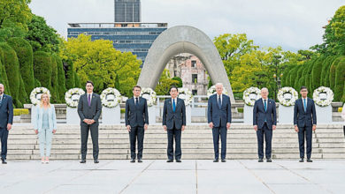 Photo of 【G7廣島峰會】赴和平公園獻花死難者 G7領袖首同訪原爆館