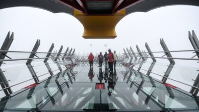 Photo of 號稱全球最長空中步道  鷹巢空中玻璃走道 兩個月內對外開放