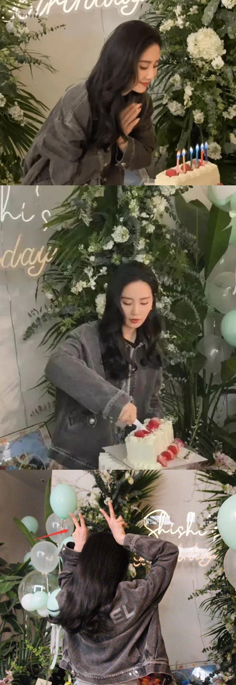 有眼尖的網友發現，在劉詩詩曬出的切蛋糕照片裡，手上的婚戒竟然也摘掉了。