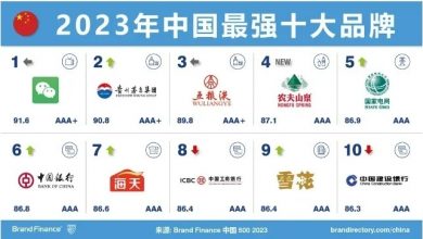 Photo of 中國最強十大品牌出爐 微信排第一 茅台排第二