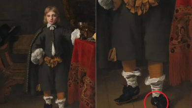 Photo of 400年前畫作男童穿“Nike球鞋”　母女：時空旅人