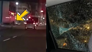 Photo of 不明人士路旁朝車子擲石頭 至少4車被砸破車鏡